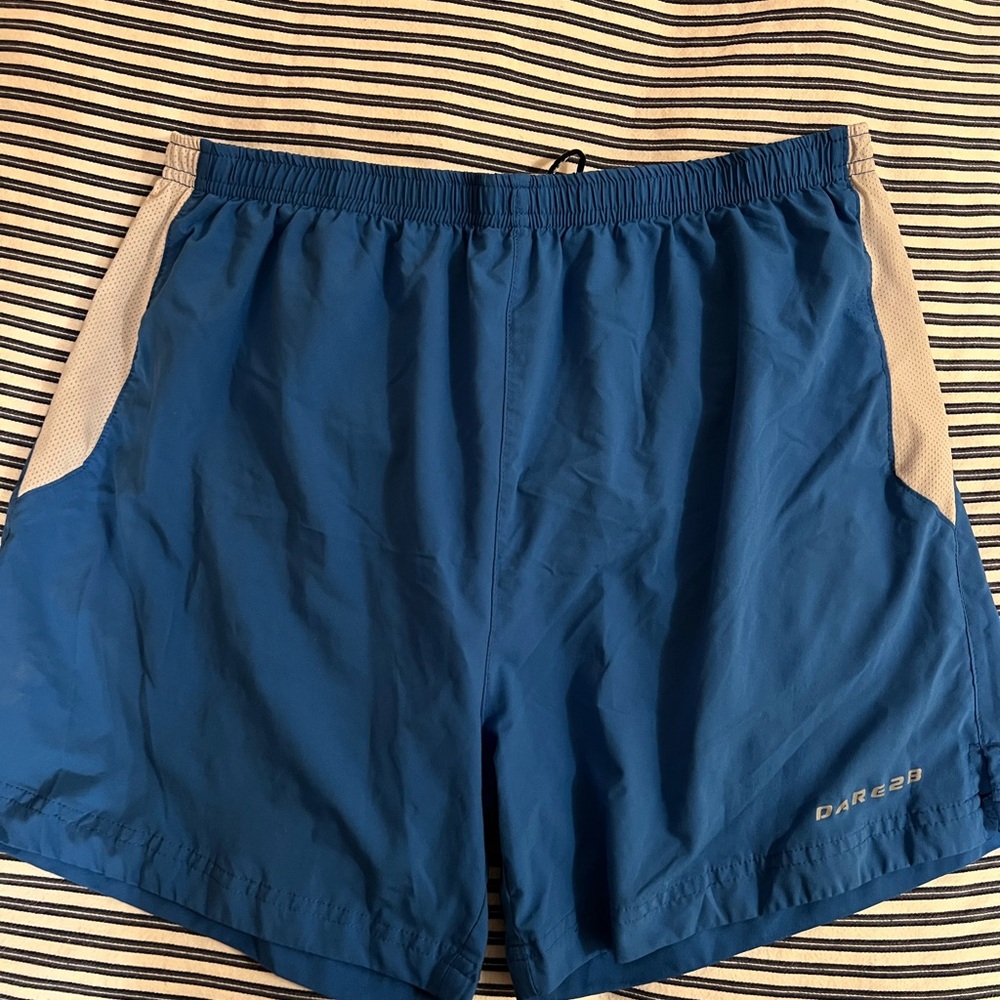 PacSun Blue Shorts with Gray Trim